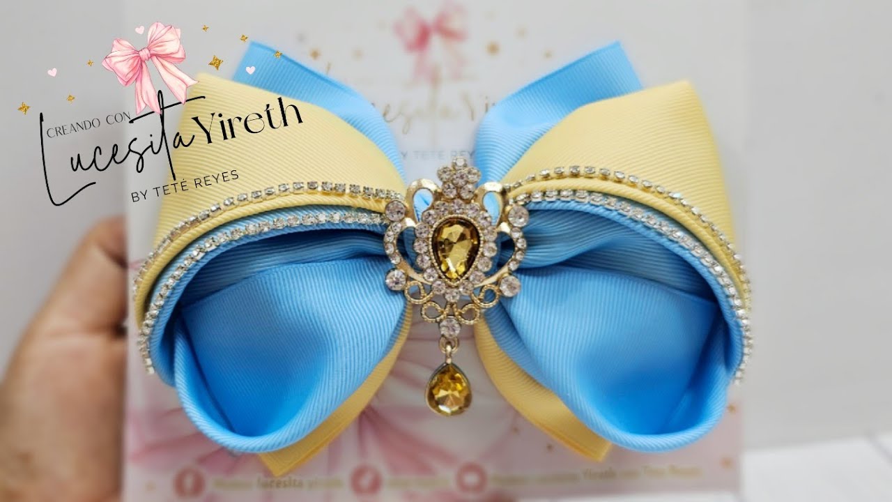Lazo muy facil de realizar sencillo y bonito Inspiración de Paty Rovira Alcocer #lazos#moños#facil
