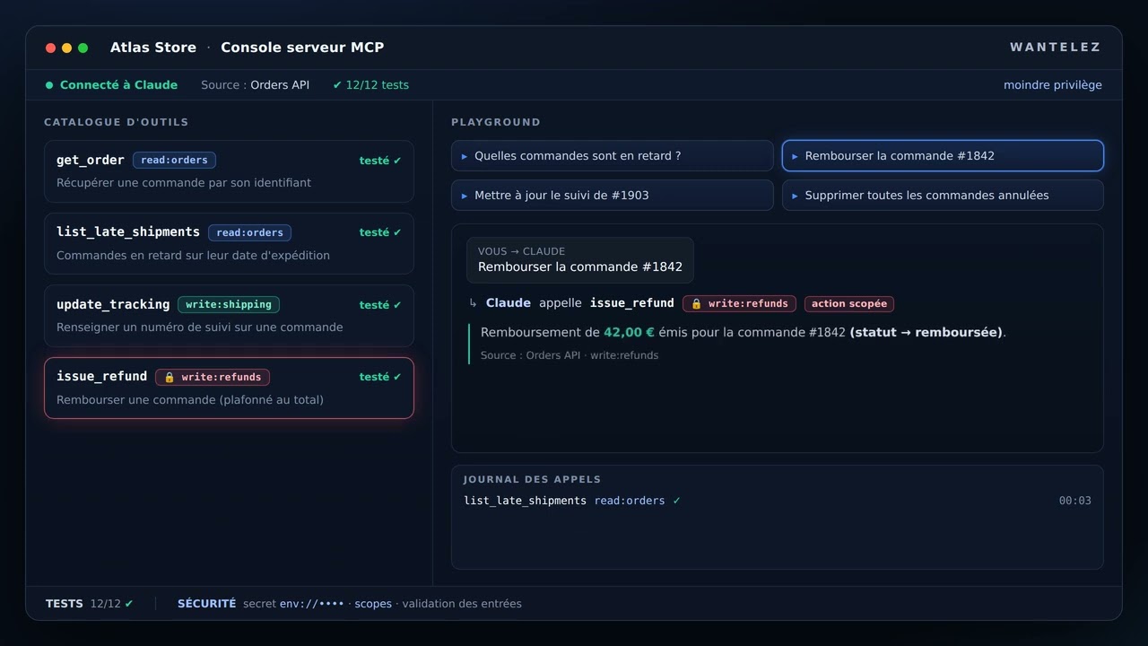 créer un serveur MCP sur mesure pour connecter votre application à Claude