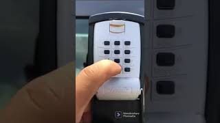 How to open and reset key guard lock box