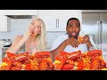 GIANT KING CRAB LEGS SEAFOOD BOIL MUKBANG