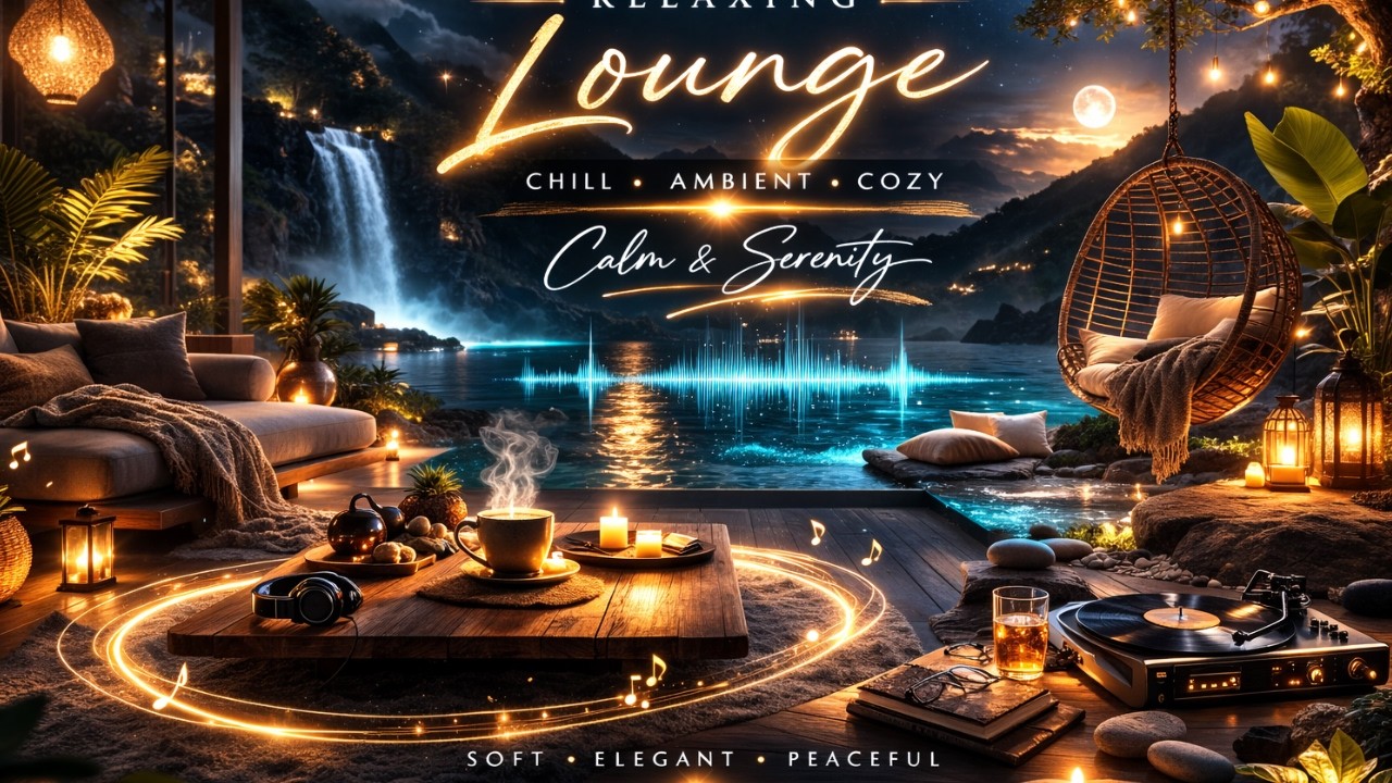 Relaxing  LOUNGE Chill Ambient Cozy Calm Soft Elegant Luxury Minimal Modern Serenity Dreamy Peaceful