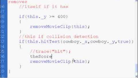Flash Catching Game -collision detection Part 2