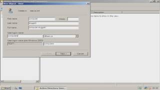 How To Create A User & Organisational Unit on Windows Server 2008