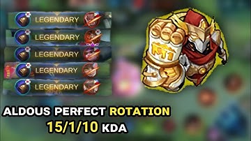 HOW TO STACK UP FAST ? | ALDOUS PERFECT ROTATION | ALDOUS GAMEPLAY | MLBB