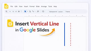 How to Insert Vertical Line in Google Slides | Line Drawing Tutorial