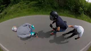 Boskovice inline longboard downhill gopro max