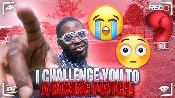 Boxing Random COLLEGE STUDENTS dressed as a NERD!!