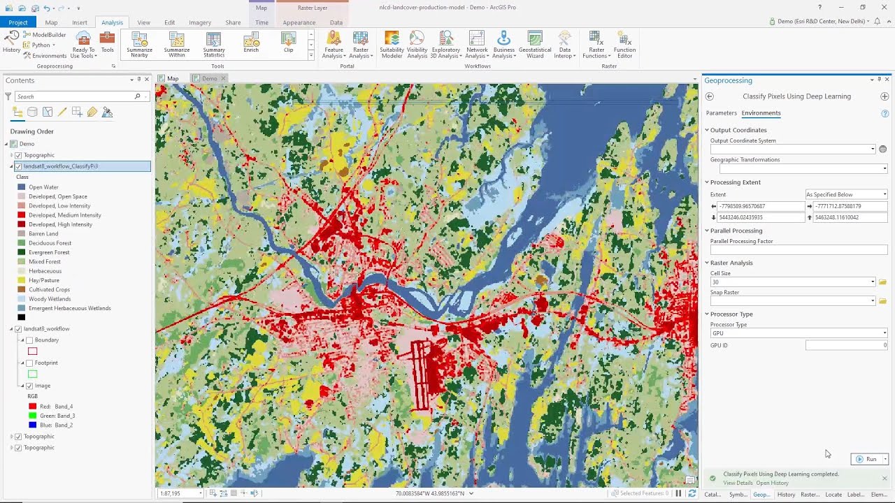 How To Use Esri s Land Cover Classification Model For Landsat 8 