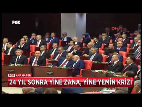 24 yıl sonra yine Zana, yine yemin krizi