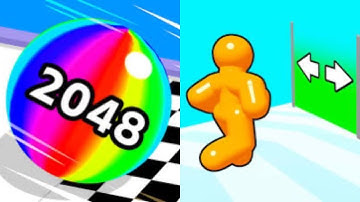 Ball Run 2048 vs Tall Man Run - All Level Gameplay Android,iOS - NEW MOD APK UPDATE GAMEPLAY