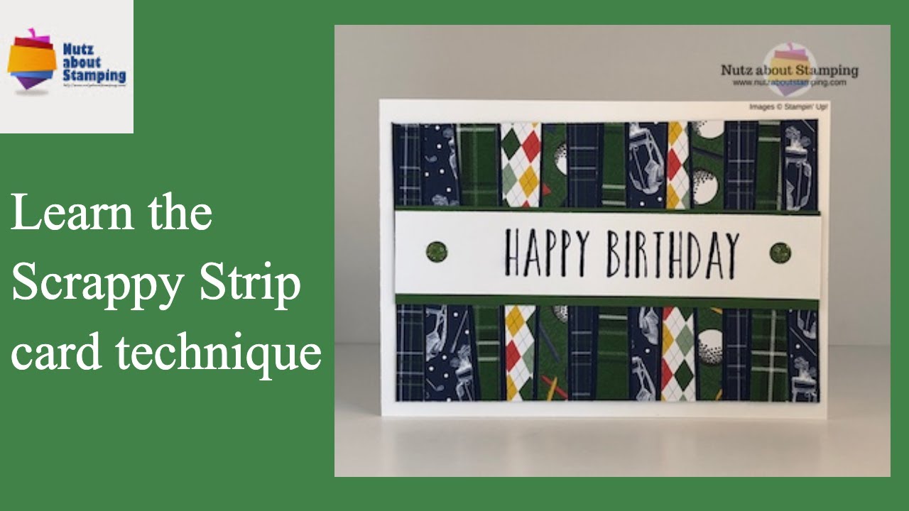 Learn the Scrappy Strip card technique