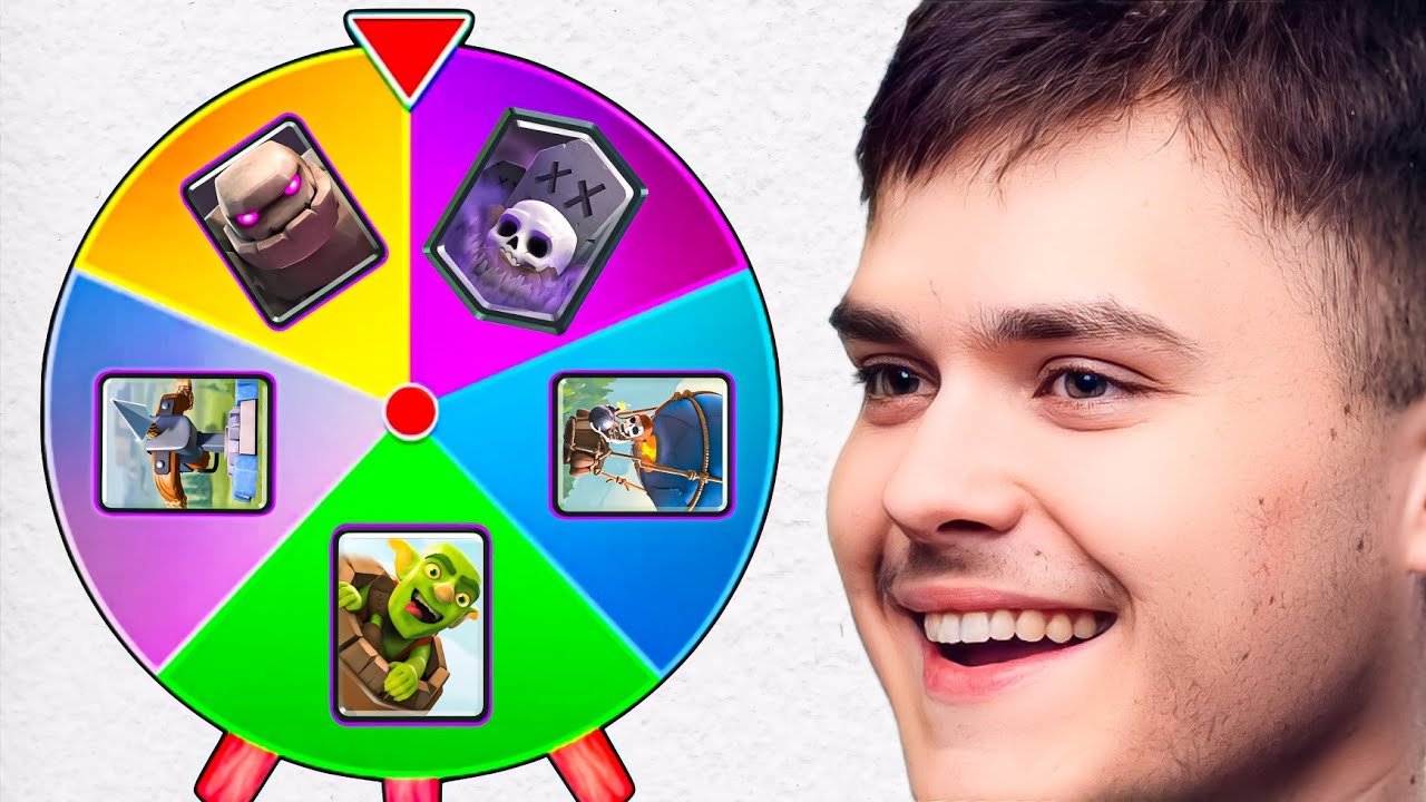 Clash Royale... But a Wheel Decides My Deck Strategy