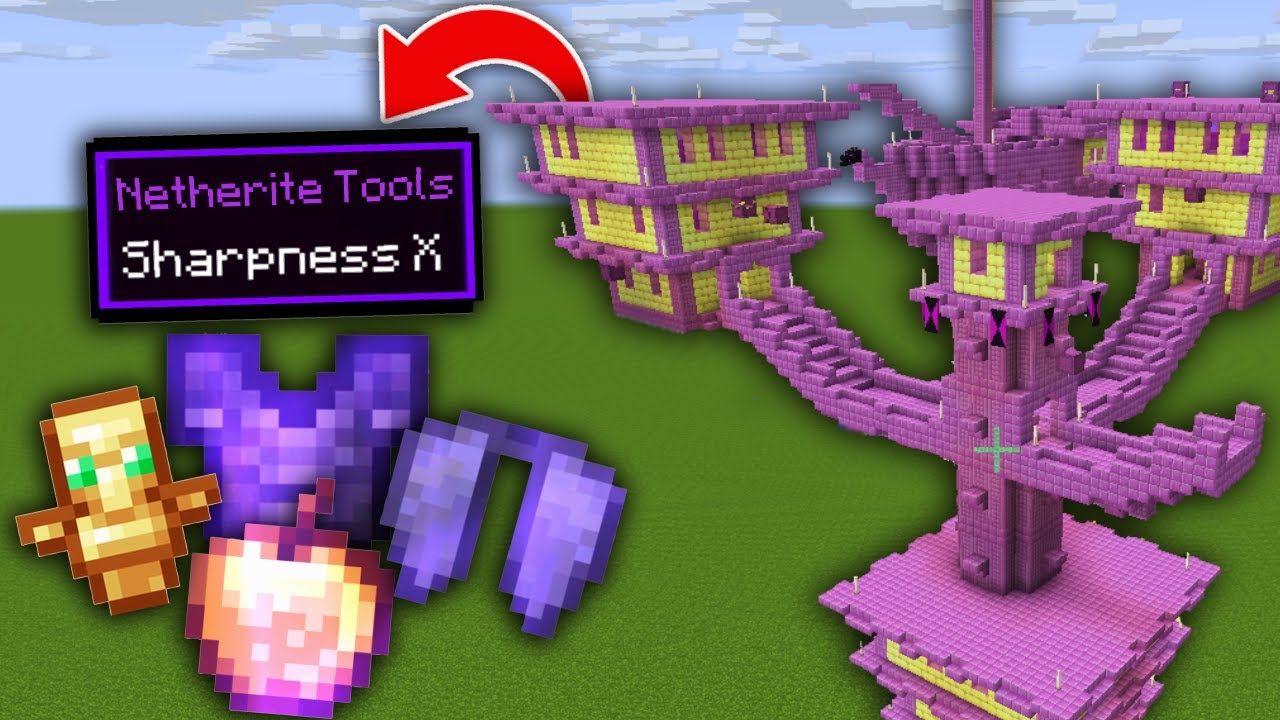 MINECRAFT BUT OP STRUCTURES SPAWN EVERY MINUTE - YouTube