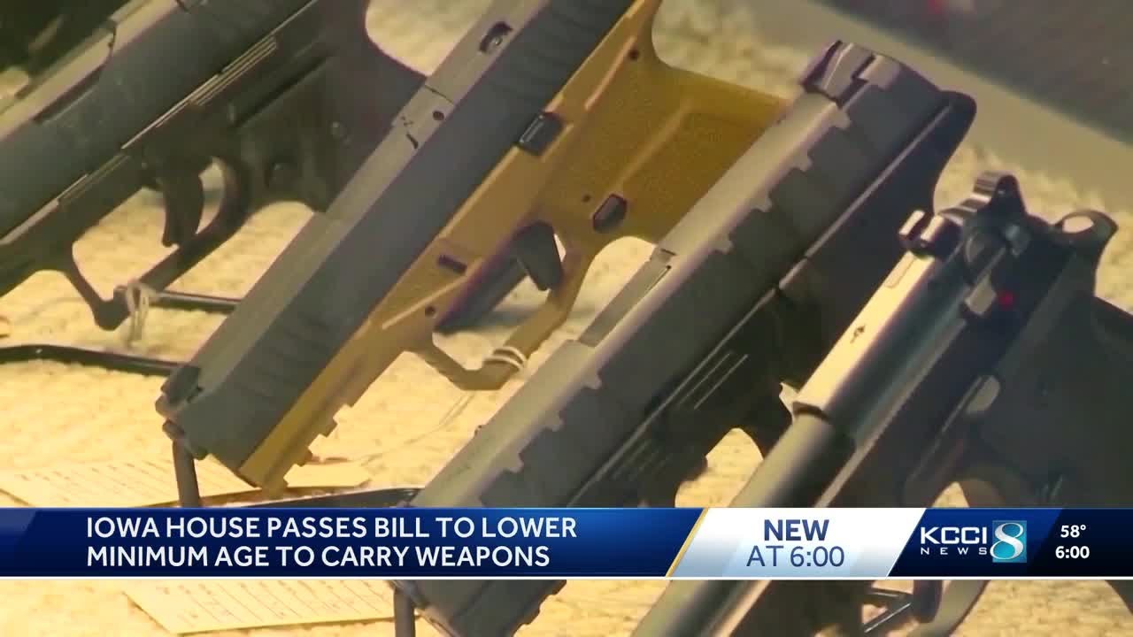 Bill to lower firearm age limit to 18 advances through the Iowa House