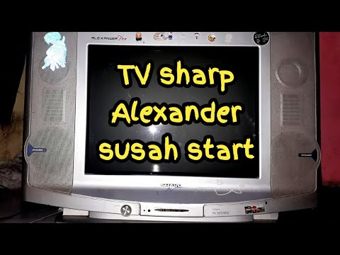 TV Sharp Alexander mati standby lampu indikator berkedip