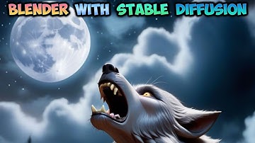 Blender with Stable Diffusion XL Tutorial - Howling werewolf - img2img