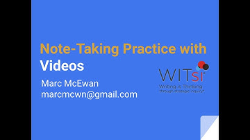 Note Taking Practice with Videos