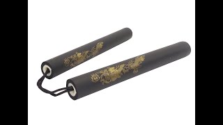 Nunchaku Mousse Noir 29cm dia. 3.1cm Corde 13cm NUN22 #dmdiffusion