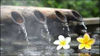 Spiritual Healing: ASMR Bamboo Water + Peaceful Piano