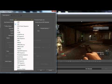 Adobe After Effects CS5 Rendering Settings