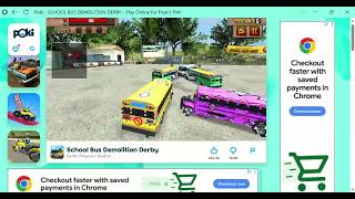 Poki: SCHOOL BUS DEMOLITION DERBY
