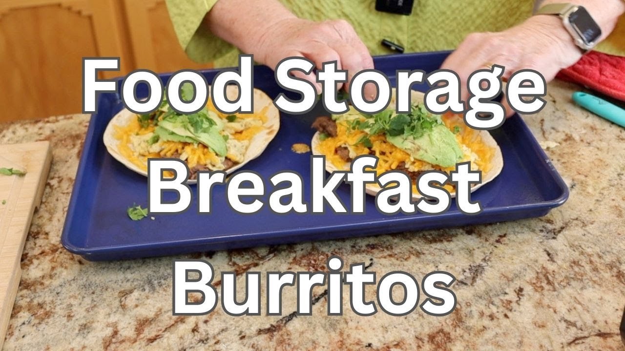 Запасные продукты для завтрака в виде буррито