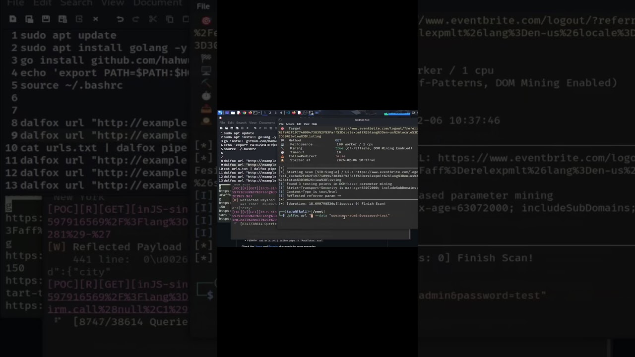 Advanced XSS Hunting with DalFox Find XSS Vulnerabilities Like a Pro part 6