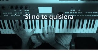 Como tocar "Si no te quisiera" Juan Magan Ft Belinda - Tutorial- Piano - bass - MoroMusicPiano