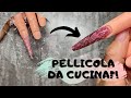 COME UTILIZZARE la PELLICOLA TRASPARENTE DA CUCINA per realizzare una NAIL ART | ThePinkGlove Nails