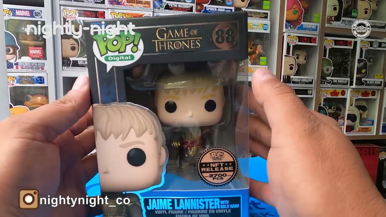 Funko Pop NFT JAIME LANNISTER WITH GOLD HAND Game Of Thrones 