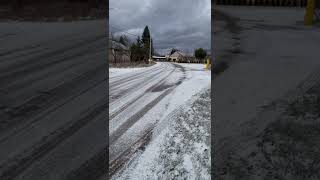 bmw e36 winter drifting slowly