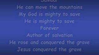 Mighty to Save (worship video w/ lyrics) chords