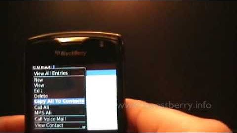 Copy Boost Mobile Sim Contacts to BlackBerry 8350i
