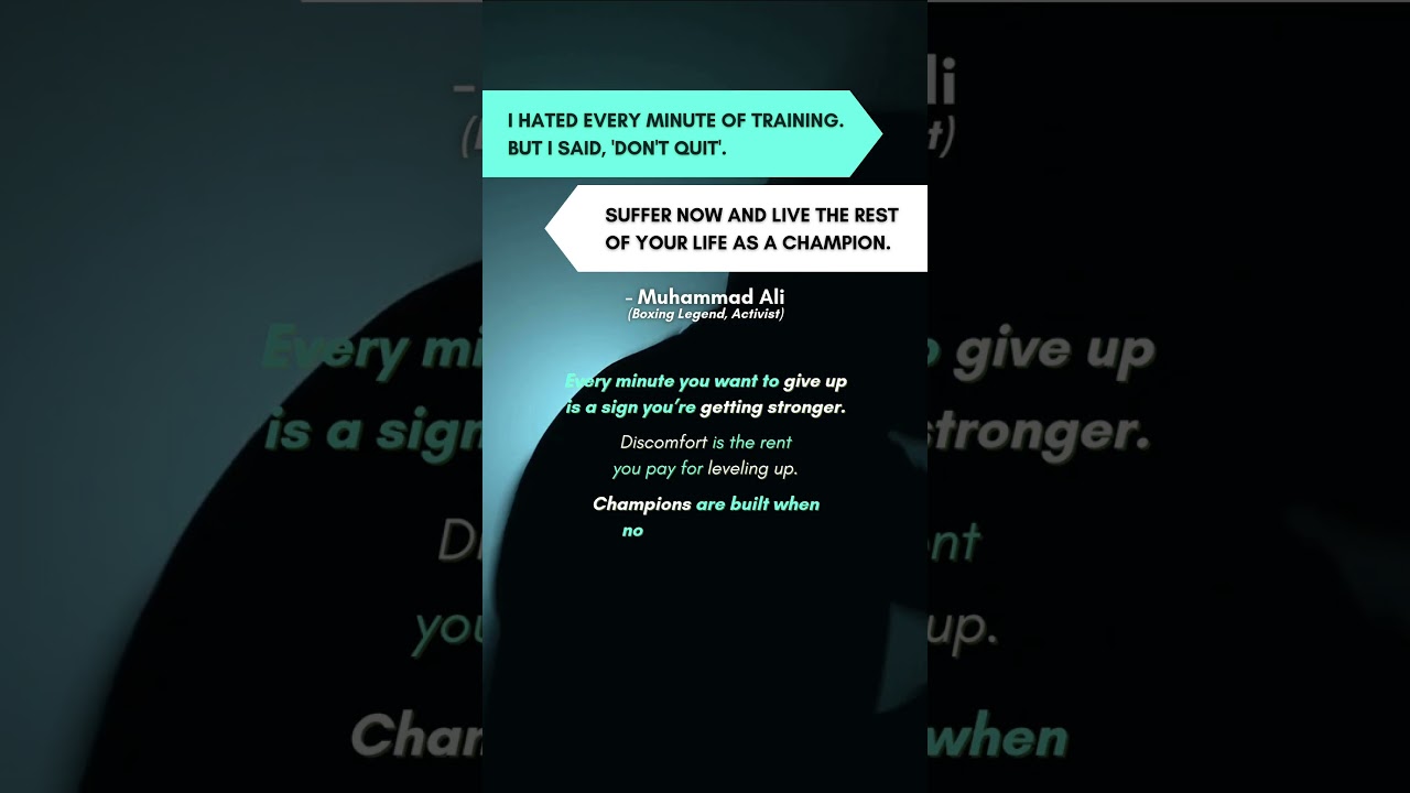 You Done Yet? Good. Now Win.