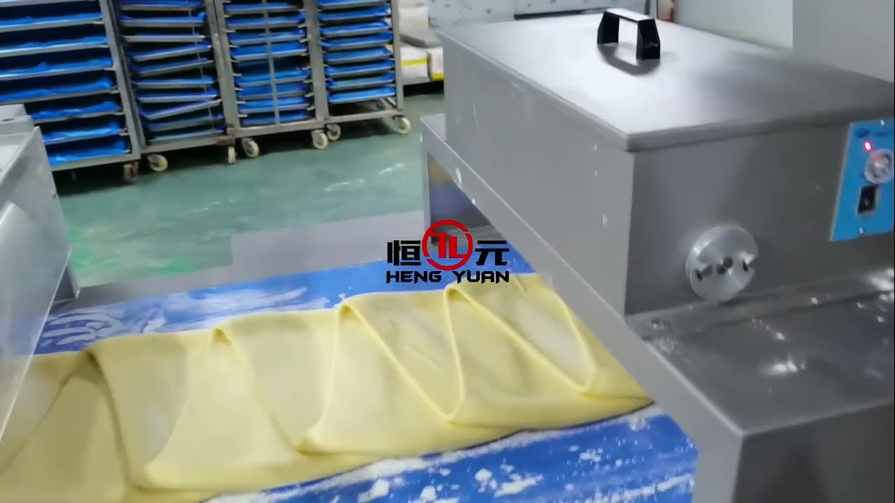 Puff pastry dough machine line/ 10 layers 54 layers 96 layers or more/ croissant production line