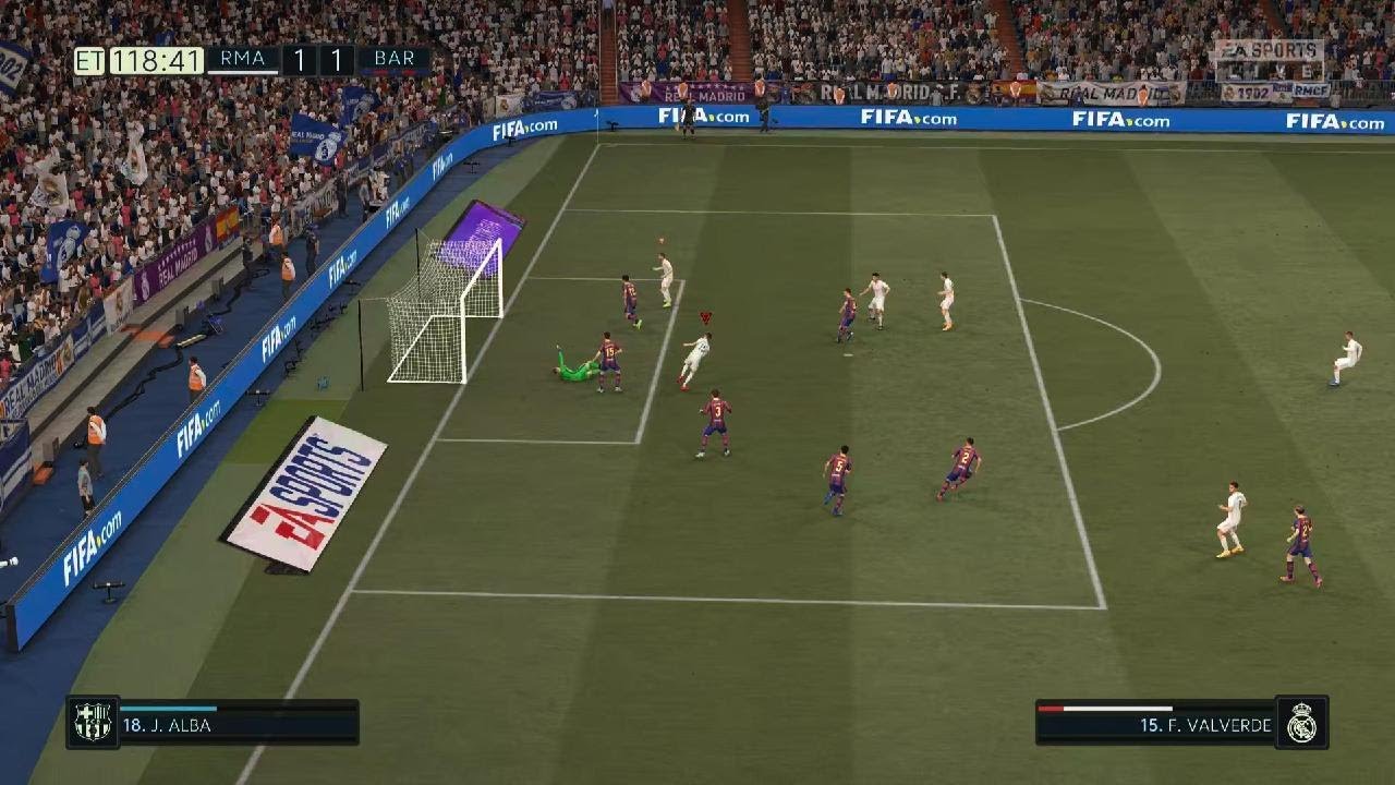 FIFA 21 El Clasico PS5 Valverde winning goal