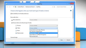 How to customize AutoPlay settings in Windows® 8