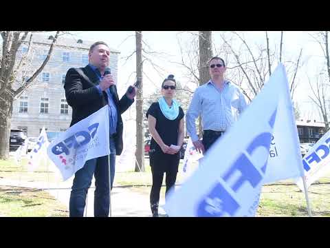 Rassemblement des employés du CIUSSS