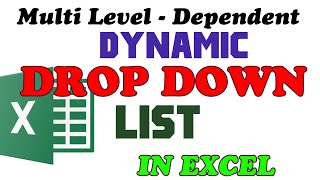 How to create #Dynamic #Multilevel, #Multi-tiered #Dependent #Cascading #Drop Down List in Excel