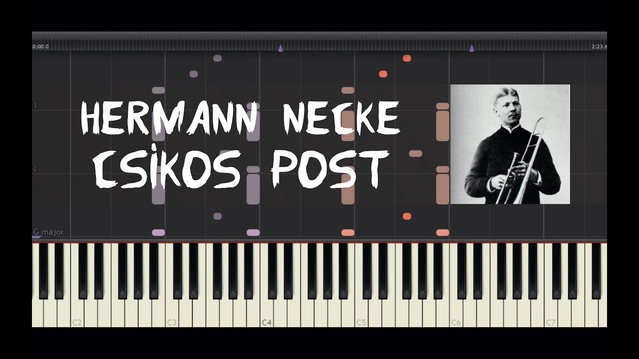 Hermann Necke Csikos Post Piano Tutorial by Amadeus (Synthesia