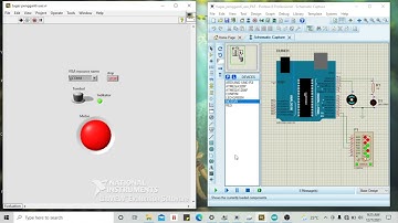 Komunikasi LabVIEW dengan Arduino-Proteus