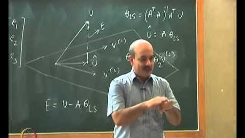 Mod-01 Lec-19 Linear Least Square Estimation and Geometric Interpretation