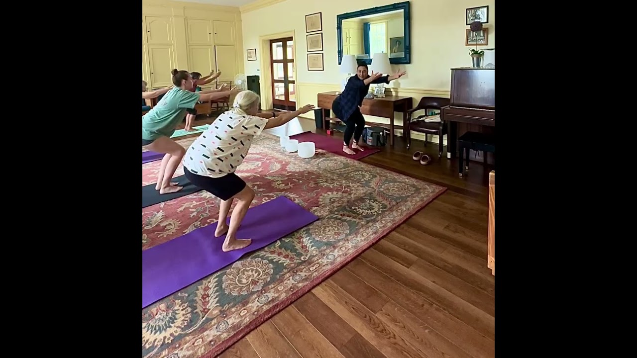 Yoga class with 5 min sound bath