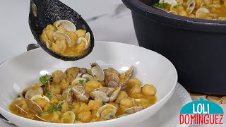 Guiso de garbanzos con almejas, una receta tradicional, fácil y muy saludable - Semana Santa