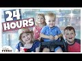 24 HOURS on a BUSY DAY with 4 KIDS | Work and PLAY