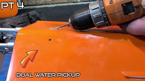 Flush Mounted Water Pickup Install Deltaforce 29 Twin Motor Mono Build Series Pt4