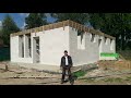 Строительство одноэтажного дома из газобетона. Проект Загорянка. Первый ряд и выбор газоблока. 0+