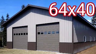 Pole Barn Build in 10 Minutes | Start to Finish TIMELAPSE Post Frame Shop