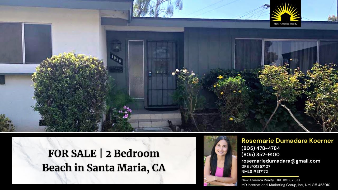 Santa Maria CA House for Sale 1038 E Hermosa St. YouTube