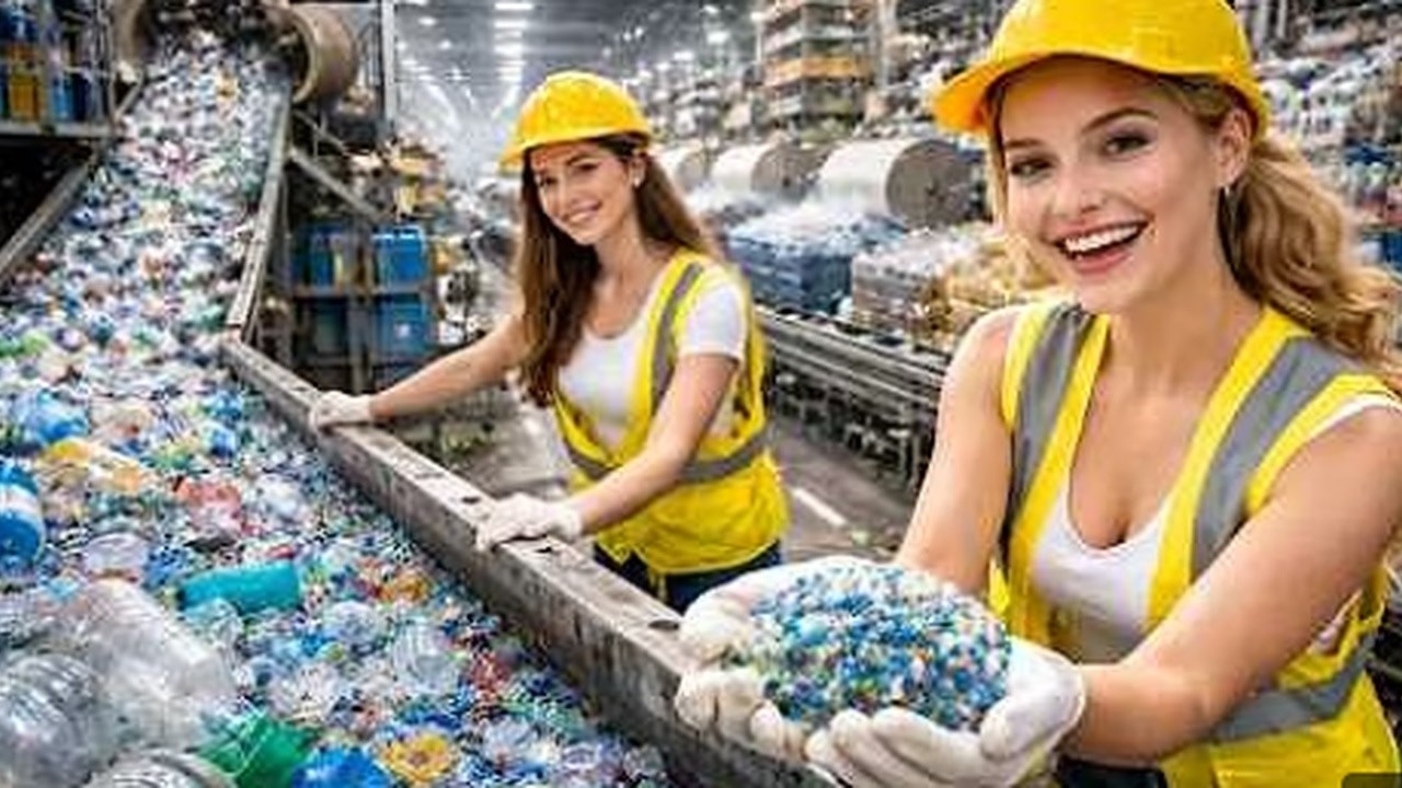 Inside the Plastic Recycling Factory ♻️ | Complete Process Journey – Relaxing Production